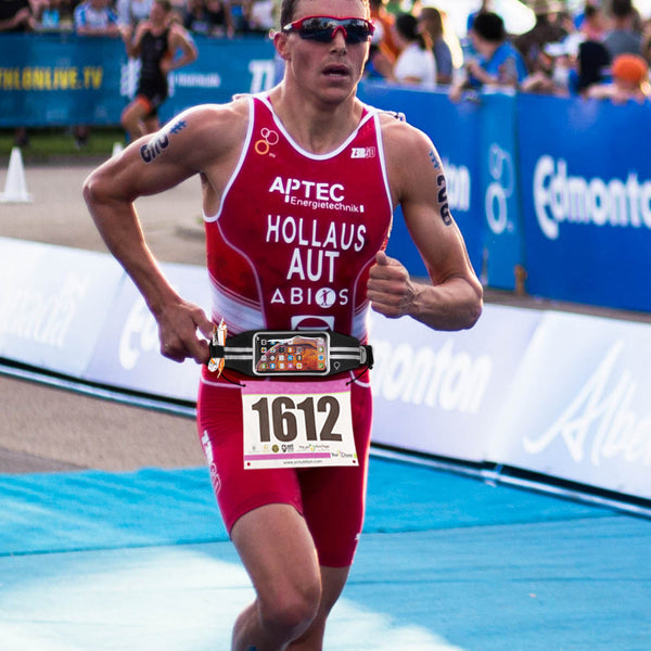 Newppon Running Belt Phone Pouch : Runner Race Belt Waist Pack with Water Resistant Reflective Light weight for iPhone Xs Max XR X 8 7 6 Plus Samsung Galaxy Note for Sport Travel Workout for Men Women