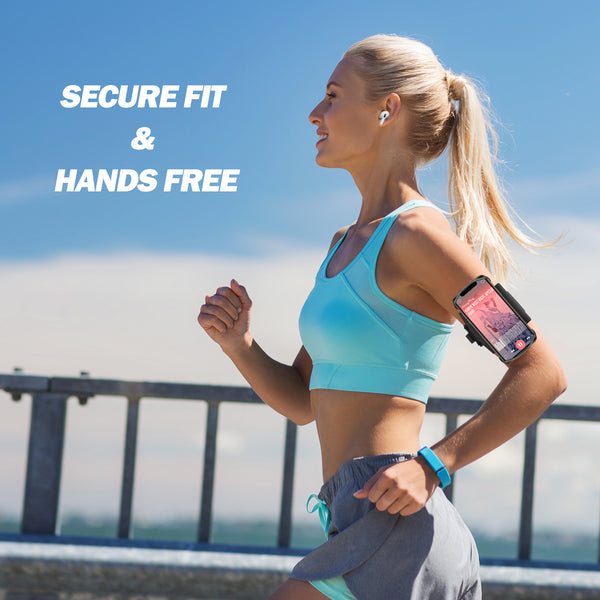 Newppon 360° Rotatable Running Phone Armband : with Key Holder for Apple iPhone 14 13 12 11 Pro Max Xs XR X 8 7 6 6S Plus Samsung Galaxy S22 S21 S20 S10 S9 S8 S7 Edge Note 8 Google Pixel,for Sports Workout Exercise Jogging