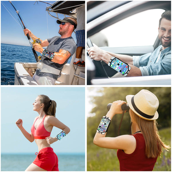 Newppon 180° Rotatable Phone Running Wristband : for iPhone 13 12 11 Pro Max Mini Xs XR X 8 7 Plus 6S 6 5S Samsung Galaxy S9 S8 Plus S7 Edge, Google Pixel LG fit Running Workout Hiking Sports